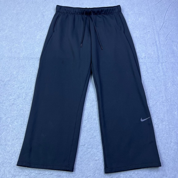 Nike Sweatpants Women's XL Black Therma-Fit Training Pants Fleece Lined AH8945** - Picture 1 of 16